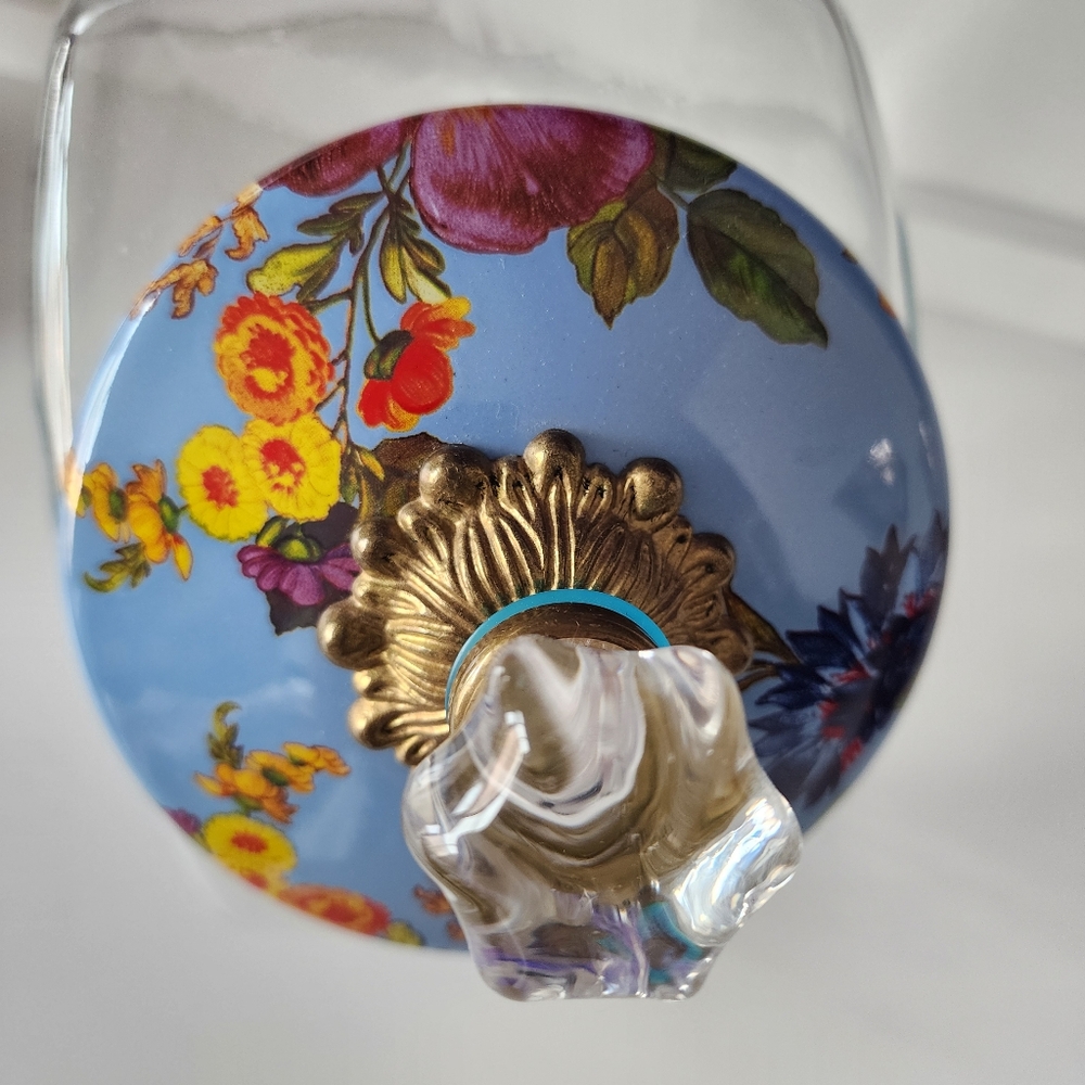 Mackenzie-Childs Wildflowers Enamel Cookie Jar - Picture 5 of 13